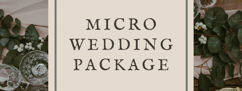 Micro wedding tableware hire package in Sussex
